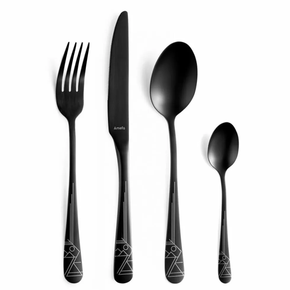 Amefa Bestekset Austin Horizon mat-zwart 16-delig