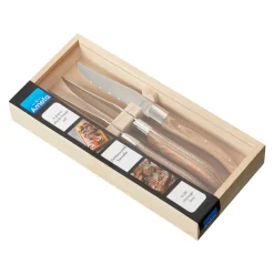 Amefa Steakmessen Royal 4-delig Naturel Hout