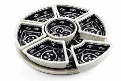 Aperoset 8-delig zwart wit Midnight