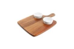 Aperoset serveerplank hout 3 delig Portion