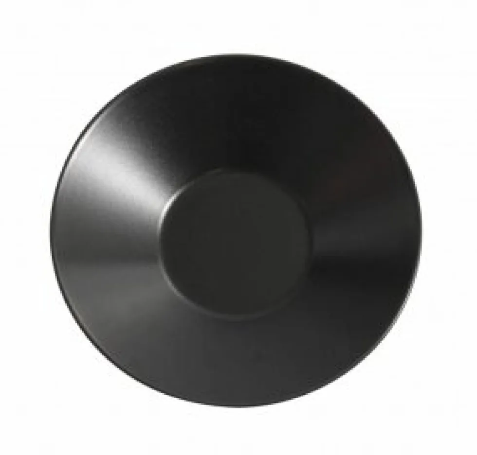 Asia Black diep bord mat zwart 23 cm