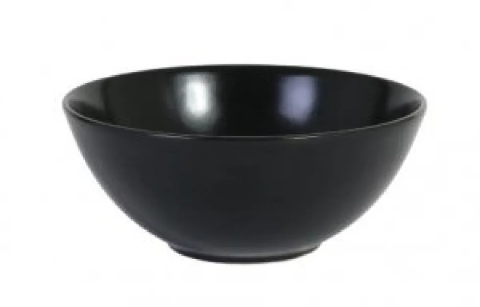 Asia Black kom mat zwart 14,7 cm