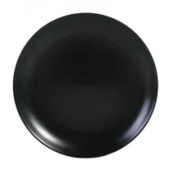 Asia Black rond bord mat zwart 26 cm
