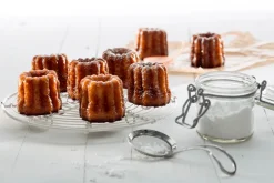 Bakvorm voor 8 Cannelés Bordelais Zwart Silicone Lékué