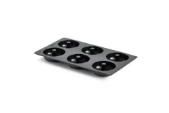 Bakvorm voor 6 Donuts Silicone Zwart Lékué