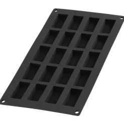 Bakvorm voor 20 Financiers Silicone Zwart Lékué