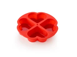 Bakvorm voor 4 Hartjes Silicone Lékué