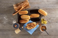 Bakvorm voor 6 Hotdogbroodjes Flexiform Lurch