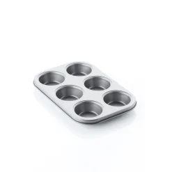 Bakvorm voor 6 Muffins met anti-aanbaklaag
