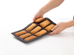 Bakvorm voor 9 Rechthoekige Cakejes Silicone Zwart Lékué