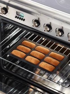 Bakvorm voor 9 Rechthoekige Cakejes Silicone Zwart Lékué