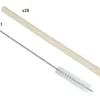 Bamboe rietjes 20 cm met borstel set van 20