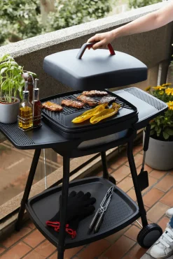 Barbecue elektrisch Alexia zijtafels