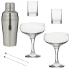 Barset voor martini cocktails 7-delig