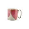 Beker 39cl grijs/roze Paint