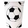 Beker karton 25 cl voetbal set van 8 PAW
