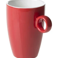Beker met oor 23 cl rood Bart Maastricht Colour Cafe