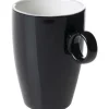 Beker met oor 23 cl zwart Bart Maastricht Colour Cafe