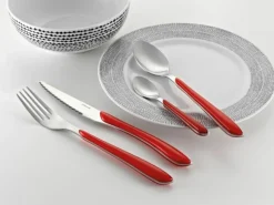 Bestekset 24 delig Eclat rood Amefa