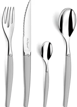 Bestekset 24 delig Lou Laguiole Jet Satin