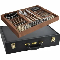 Bestekset in koffer 72-delig Antique Dutch Gold
