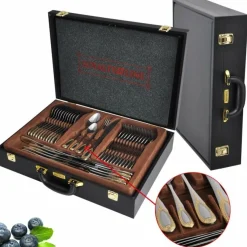 Bestekset in koffer 72-delig Old Dutch Gold