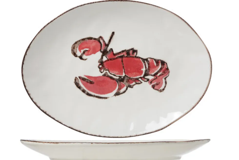 Bord ovaal 37,5 cm kreeft Cosy&Trendy