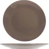 Bord plat 20 cm Serena Taupe glans
