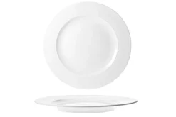 Bord plat Rings 27 cm Wit