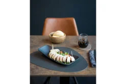 Bord rechthoekig Blackstone 29 x 15,5 cm zwart
