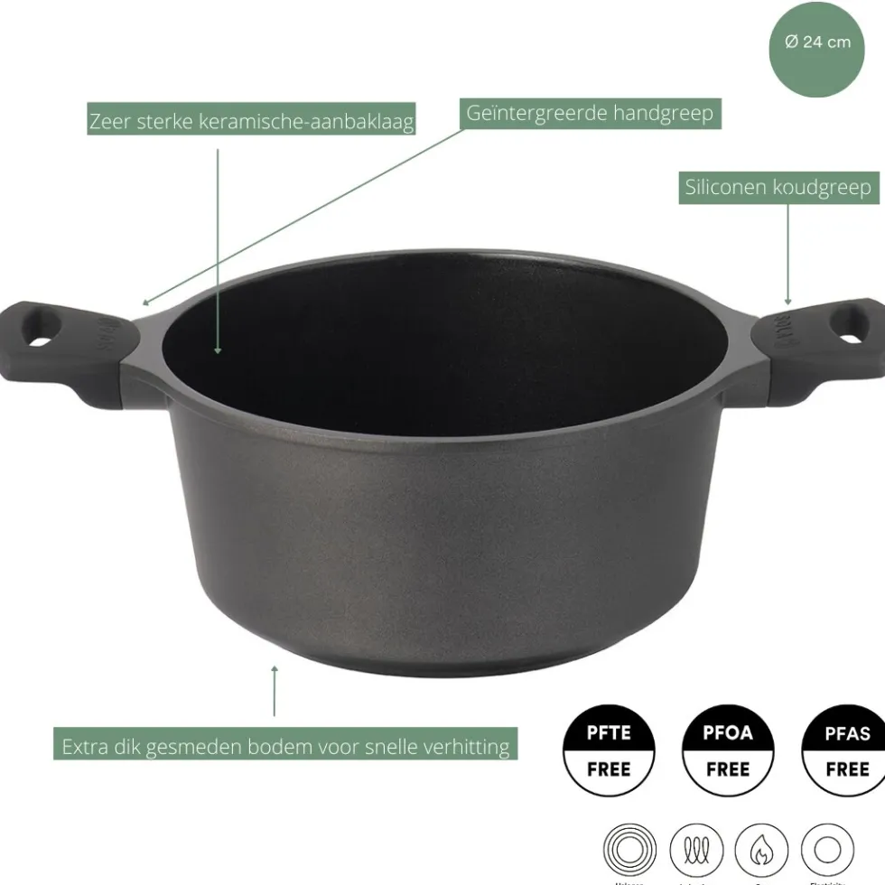 Braadpan 24 cm Ceramic Deluxe
