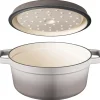Braadpan 24 cm gietijzer grijs Sola