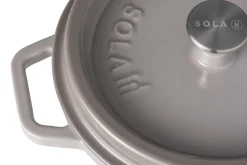 Braadpan 24 cm gietijzer grijs Sola