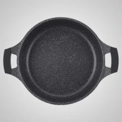 Braadpan 26 cm marmeren coating laag model