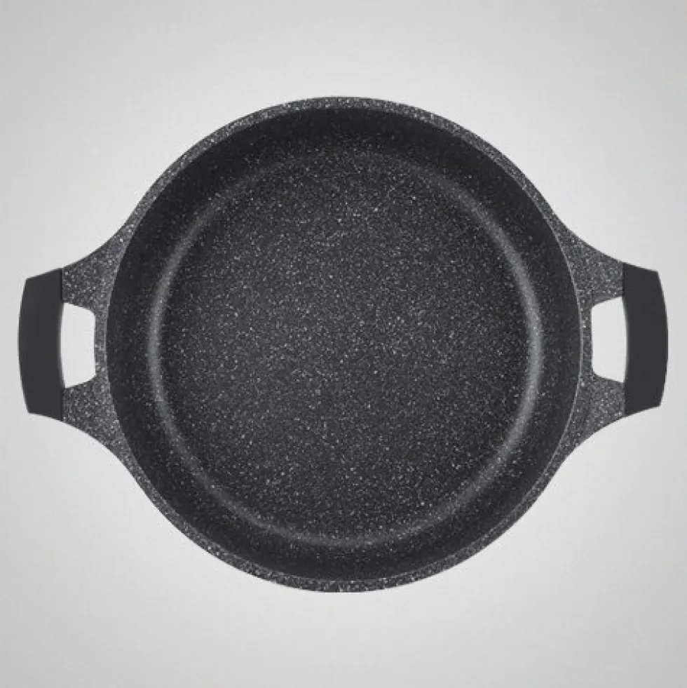 Braadpan 26 cm marmeren coating laag model