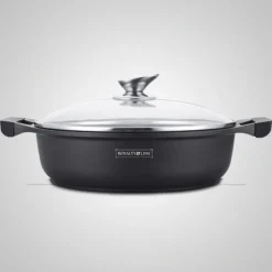 Braadpan 26 cm marmeren coating laag model