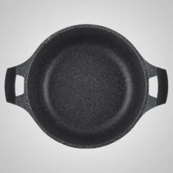 Braadpan 26 cm marmeren coating 5 liter