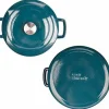 Braadpan gietijzer 28 cm groen Fontestic