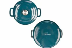 Braadpan gietijzer 28 cm groen Fontestic