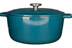 Braadpan gietijzer 28 cm groen Fontestic