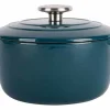 Braadpan gietijzer 20 cm groen petrol Fontestic