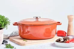 Braadpan gietijzer 31 cm roest Fontestic