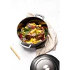 Braadpan gietijzer 28 cm zwart Fontestic