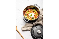 Braadpan gietijzer 24 cm zwart Fontestic