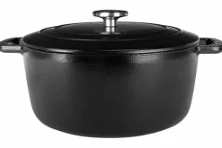 Braadpan gietijzer 24 cm zwart Fontestic