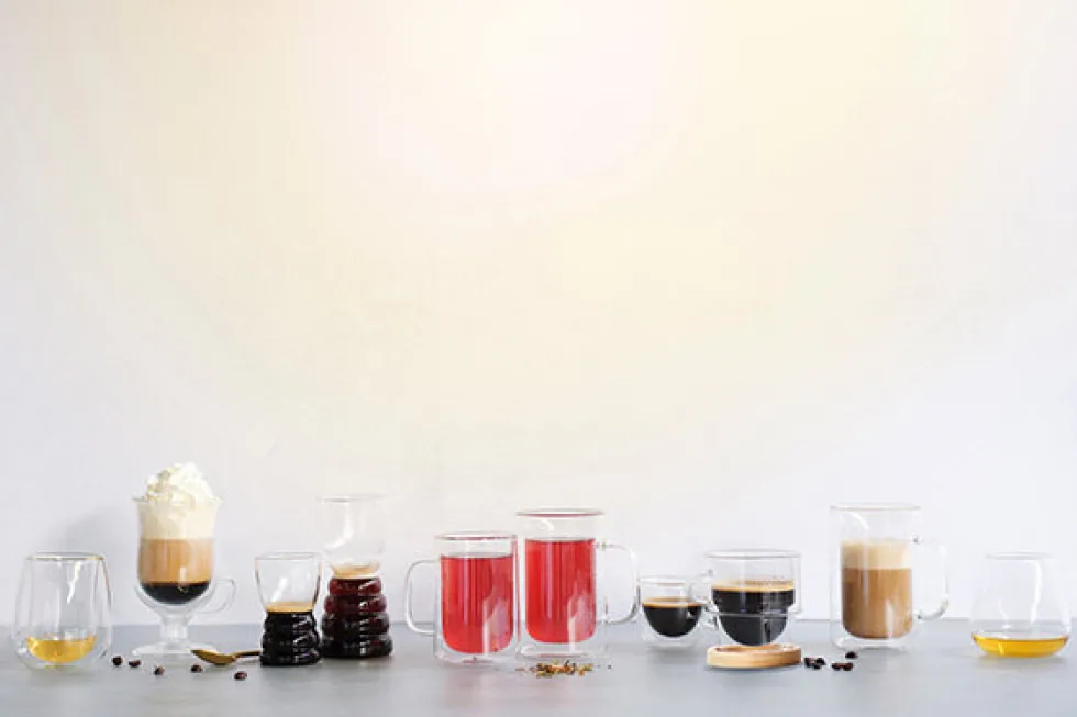 Cappuccino koffie glas 24 cl Barista Omagio