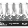 Champagneglas 15 cl set van 12 Ballon