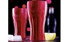 Coca Cola glas 37cl rood