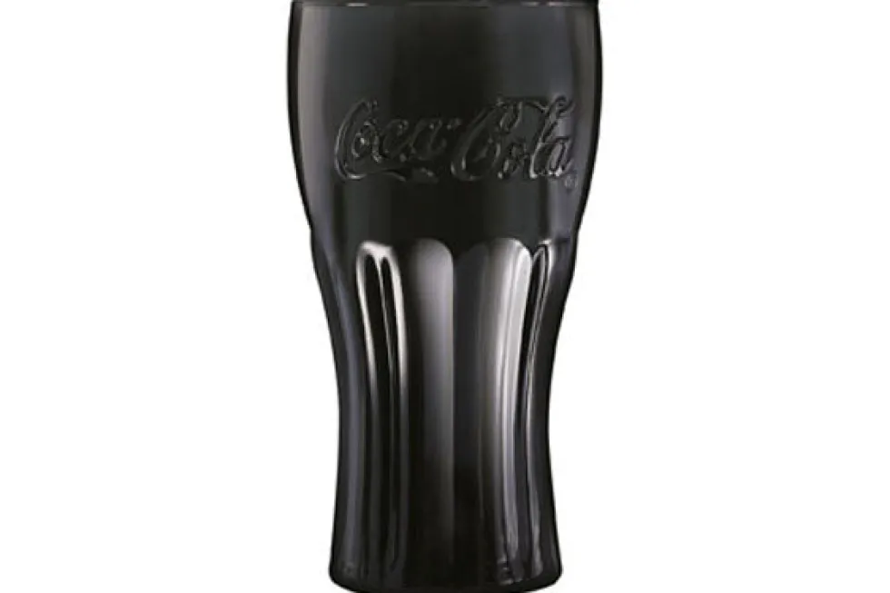 Coca Cola glas 37cl zwart