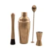 Cocktailset 4-delig RVS Goud